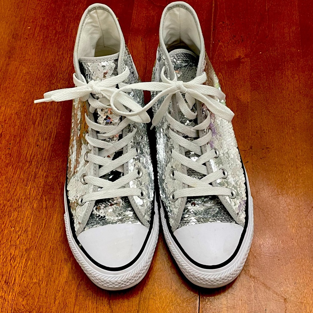 Sequin Chuck Taylor Converse—High tops